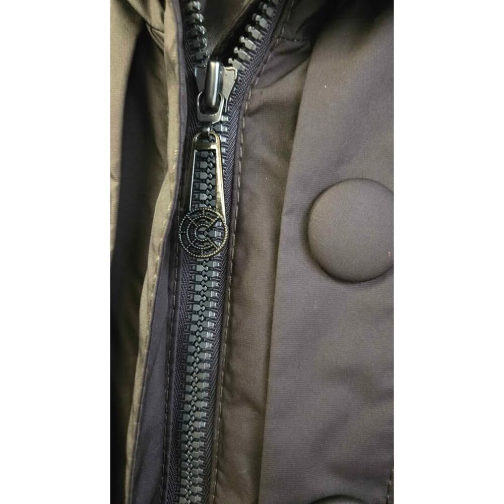Creenstone Long Hooded A-Line Trench Coat Jacket Brown EU 36 / US S - Picture 6 of 7